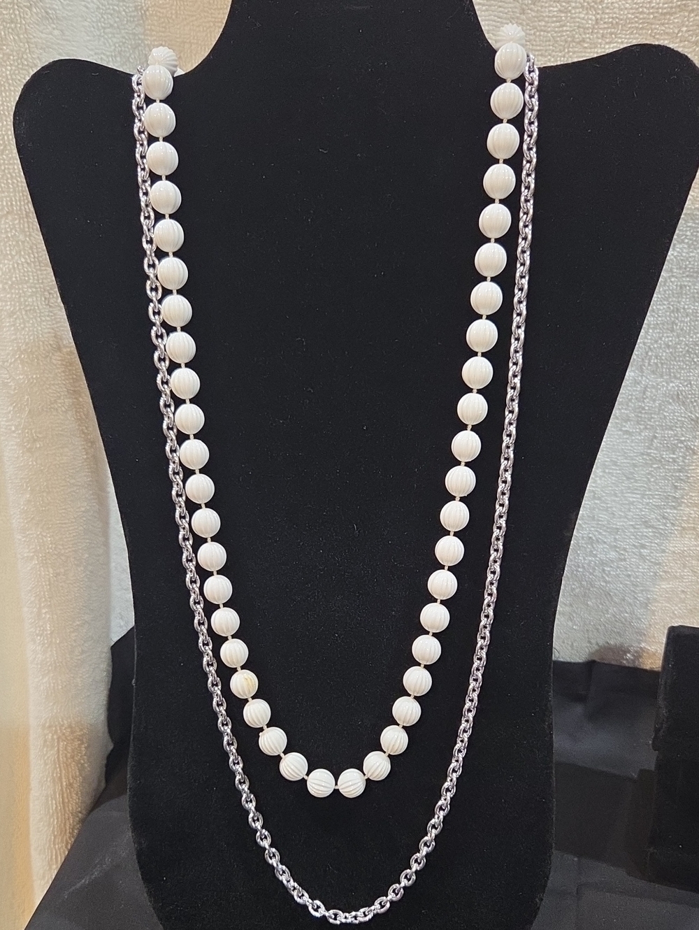 SARAH COVENTRY VINTAGE DOUBLE STRAMD NECKLACE